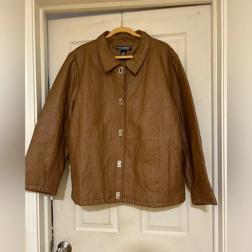 Dialogue Leather Jacket - Picture 2 of 11